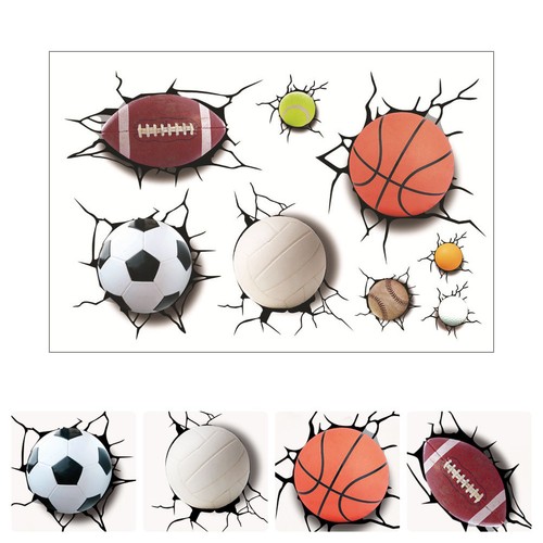 Set cartoon wall decors - set,